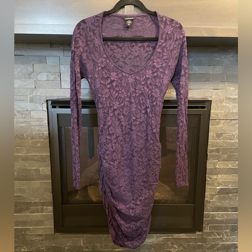 Moda International Purple Lace Dress  - Size S